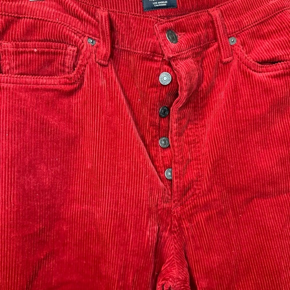 Citizen of Humanity Olivia High Rise Slim Ankle Button Fly Corduroy Jeans sz 31 - Picture 5 of 8